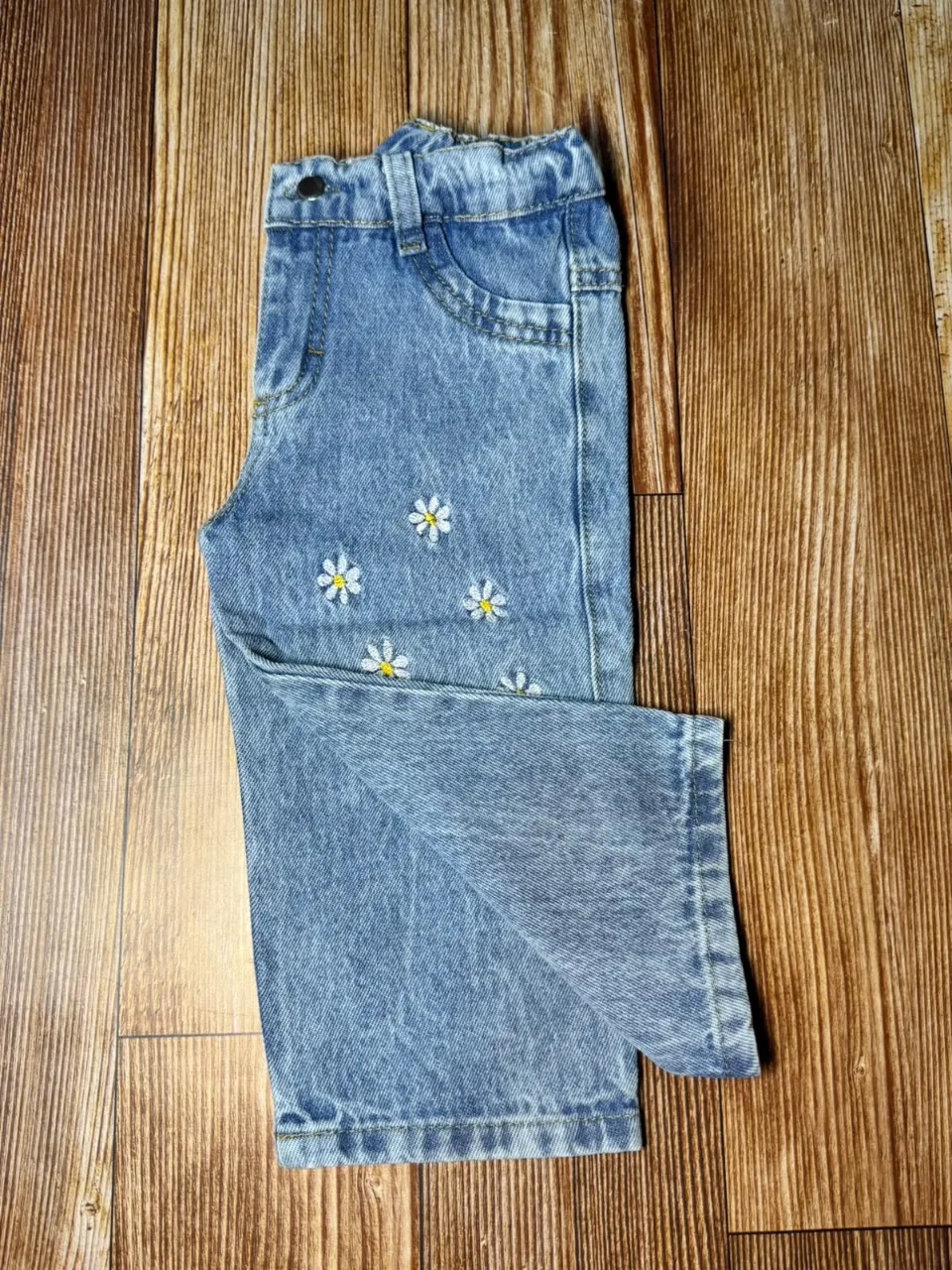 Baggy Bordado Celeste — foto 1