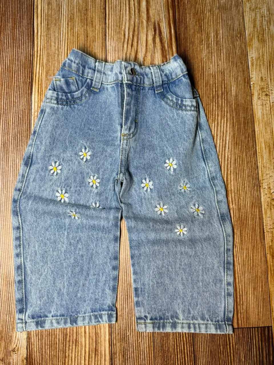 Baggy Bordado Celeste — foto 2