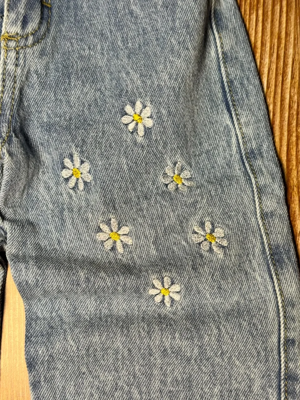 Baggy Bordado Celeste — foto 4