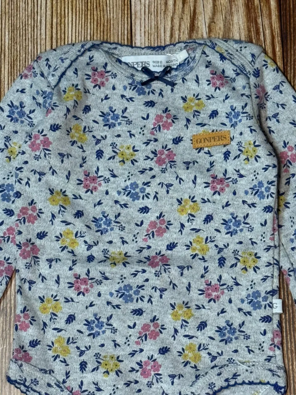 Body Flores Gris Azulado — foto 2