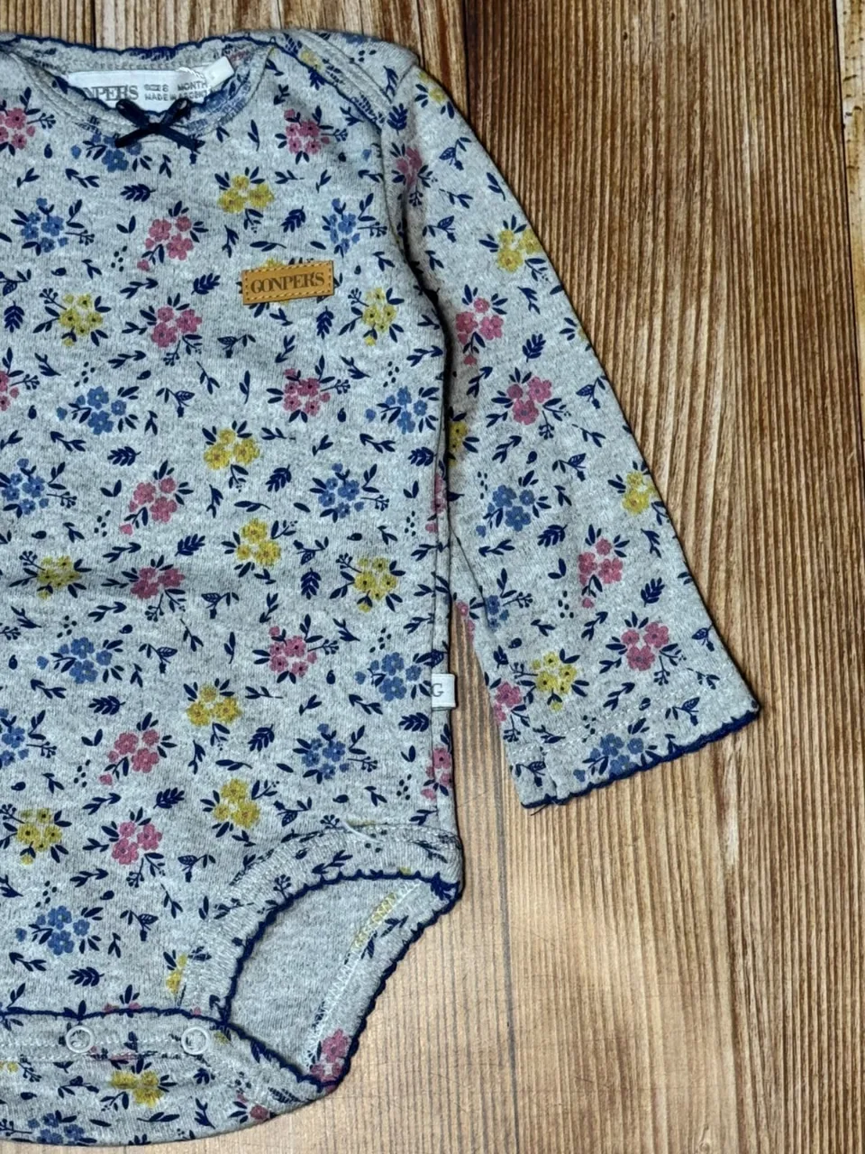 Body Flores Gris Azulado — foto 3
