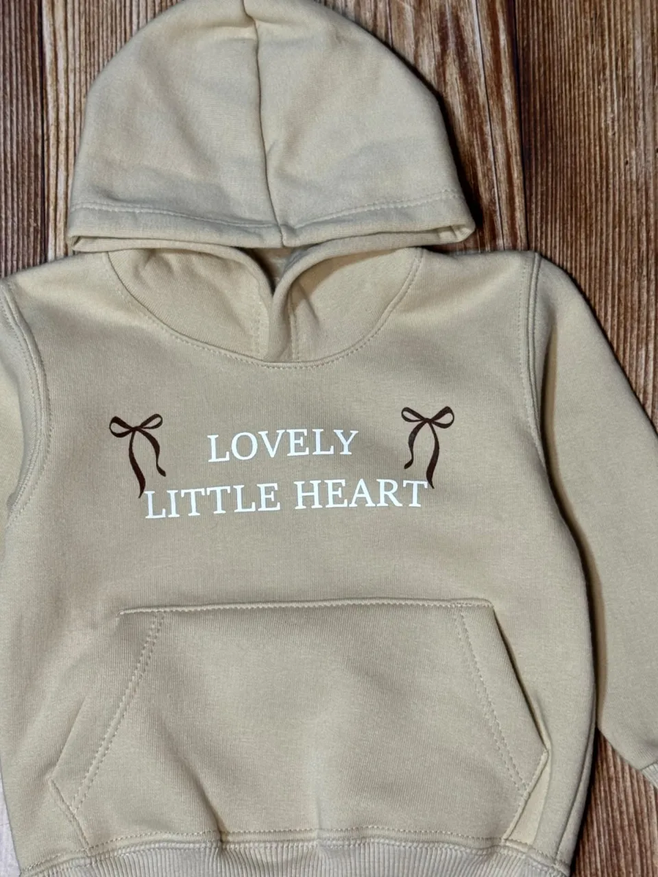 Buzo canguro Heart Beige — foto 2