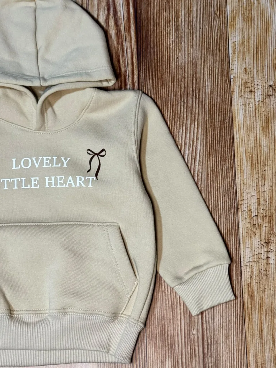 Buzo canguro Heart Beige — foto 3