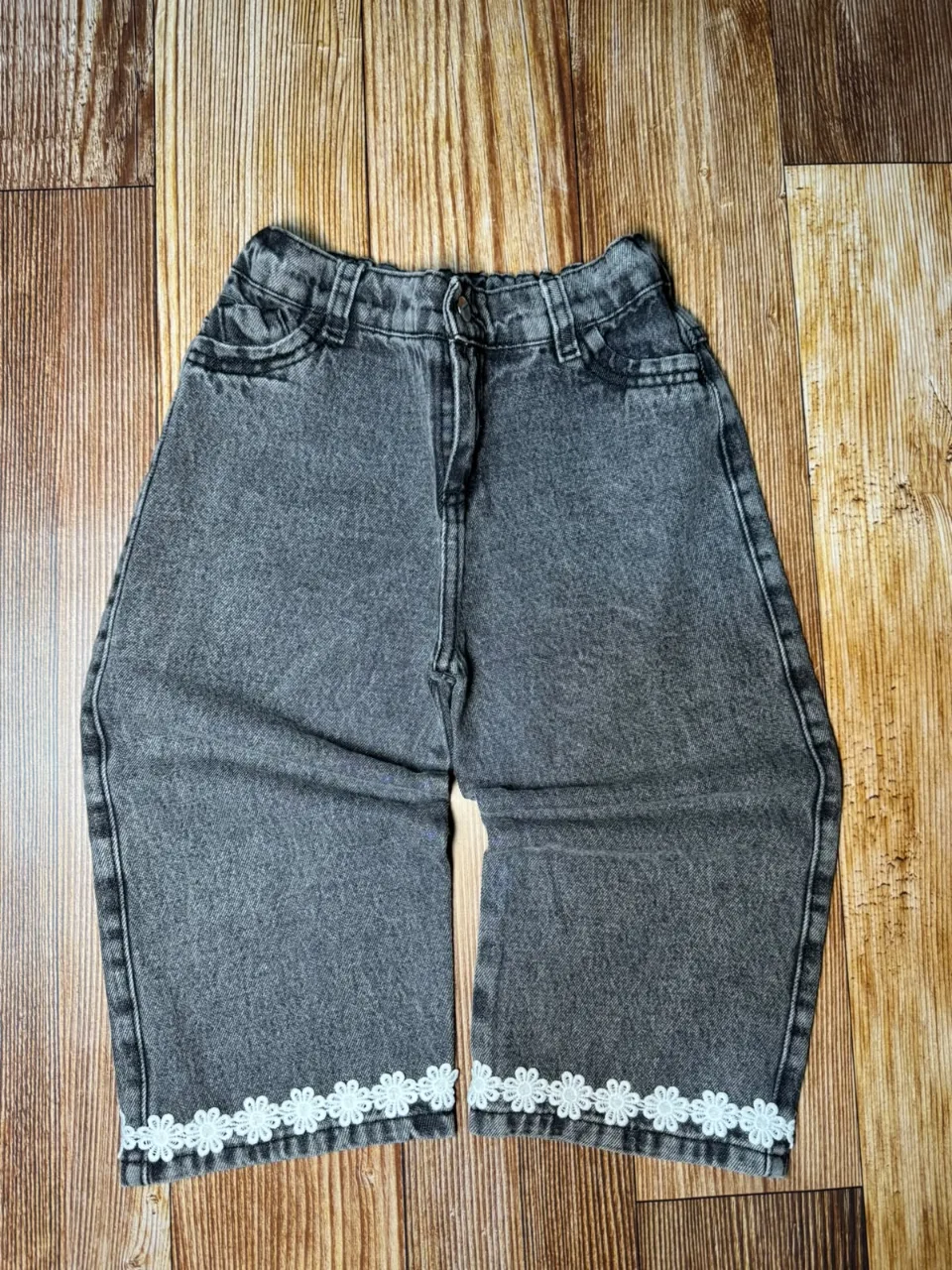 Jean Wide leg Gris — foto 3