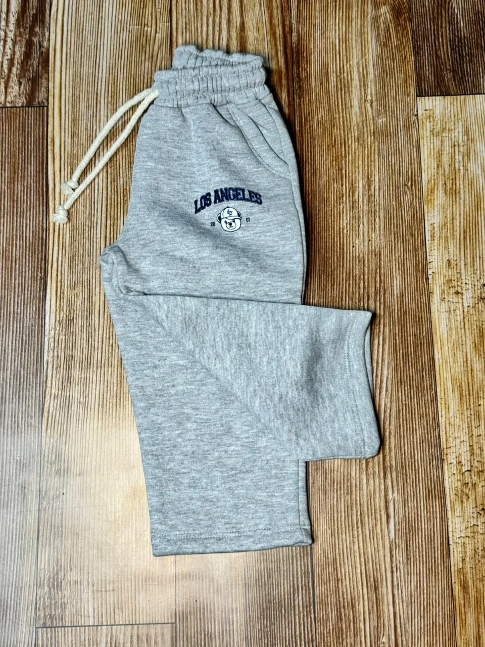 Jogging Baggy Frizado Gris Melange — foto 3