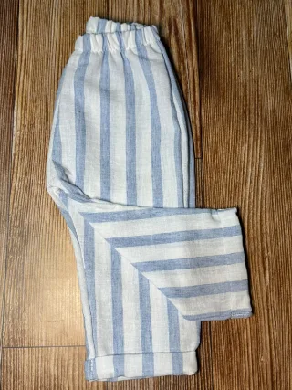 Pantalón Lino rayado